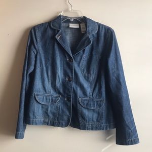 ✳️3/$15 Liz Claiborne Lightweight Denim Blazer